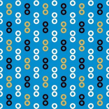 Circle rain drop seamless pattern Stock Illustration