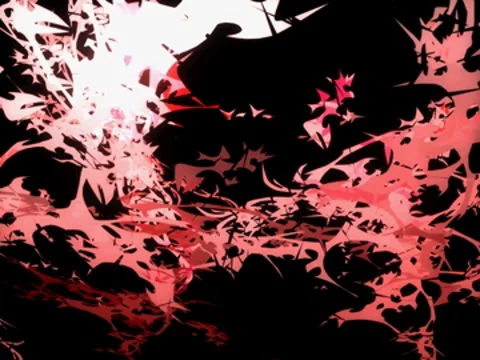 Circle Red Fury Video stock 8590152