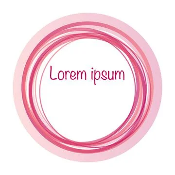 Circle red gradient abstract banner template Illustrazione stock