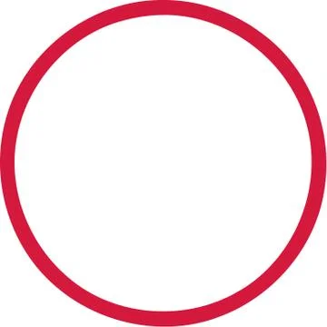Circle red outline Stock Illustration