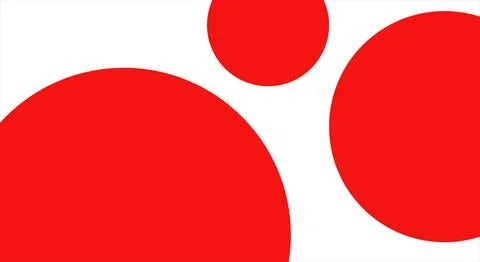 Circle Red White Background. Geometric Abstract Simple Template Stock Illustration