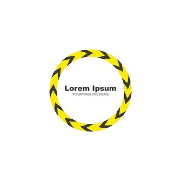 Circle ring arrow icon  template vector Stock Illustration