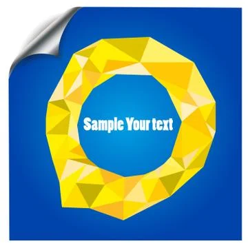 Circle Ring  Color Polygonal Mosaic Background, Creative  Business Design Stock Illustration