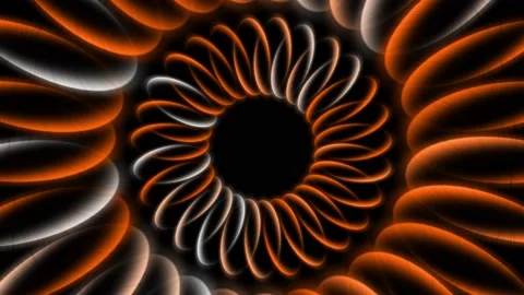 Circle ring Digital Cyber CG Particle Motion Graphics Video stock 200412297