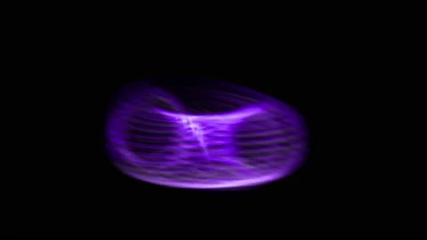Circle ring Digital Cyber CG Particle Motion Graphics Stock-Footage 200415485