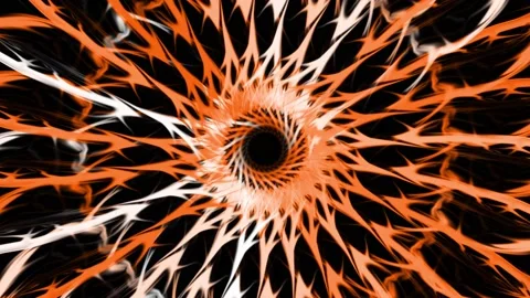 Circle ring Digital Cyber CG Particle Motion Graphics Stock-Footage 200416611