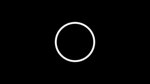 Circle ring highlights elements animation isolated on black background Stock Footage 327311980