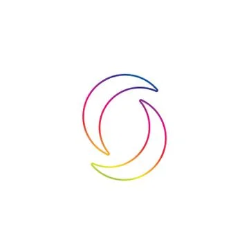 Circle ring logo and symbol vector image Stock Illustration