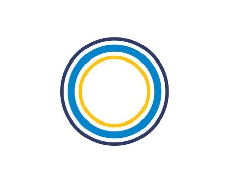 Circle ring logo template vecto Stock Illustration