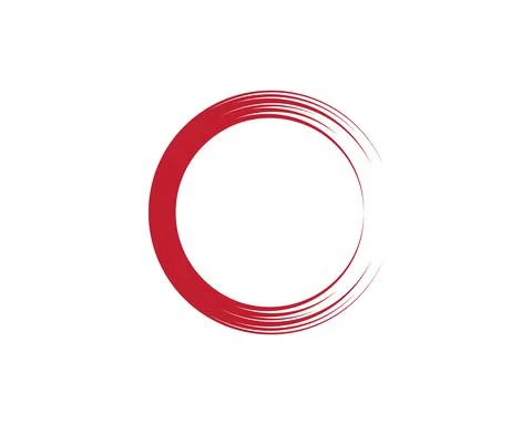 Circle ring logo template vector Stock Illustration