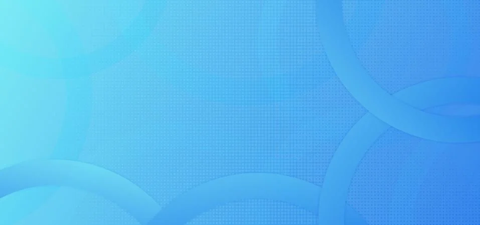 Circle ring overlap layer blue color and halftone design with space Stock Illustration