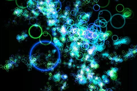 Circle ring particle color CG background wallpaper Illustrazione stock