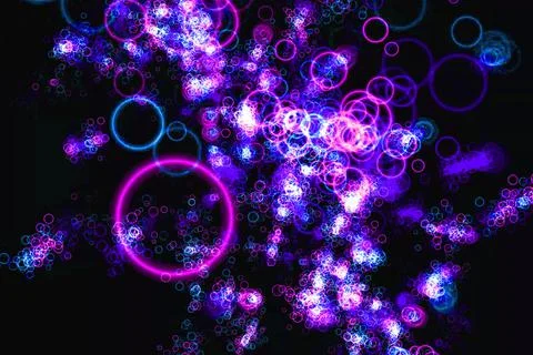 Circle ring particle color CG background wallpaper Stockillustratie