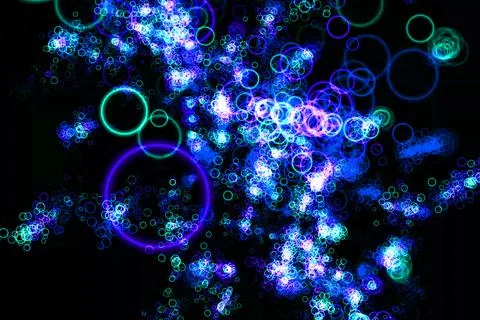 Circle ring particle color CG background wallpaper Illustrazione stock