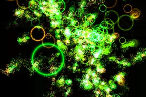 Circle ring particle color CG background wallpaper Illustrazione stock
