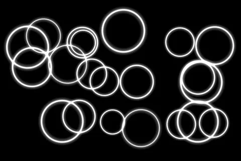 Circle ring particle color CG background wallpaper Stock Illustration