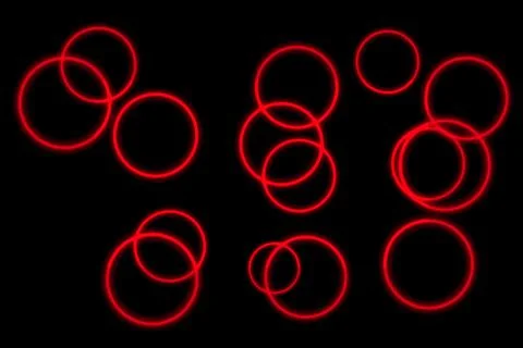 Circle ring particle color CG background wallpaper Illustrazione stock