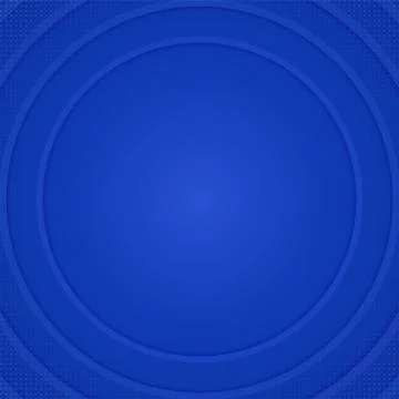 Circle ripple overlap layer design blue color halftone with space Stock Illustration