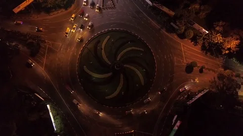 Circle roadway Stock Footage 81509141