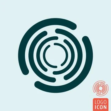 Circle rotate icon Stock Illustration
