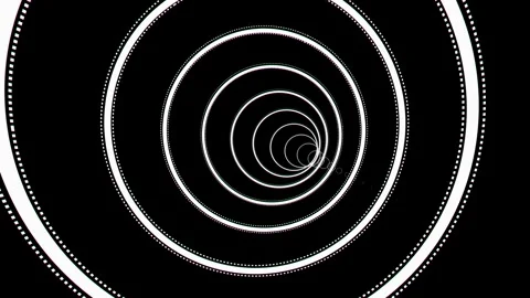 Circle Rotating Loop Animation. Tunnel Rotation Loop Stock Footage 268701357