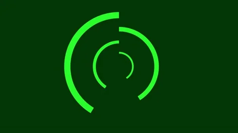Circle Rotation Background Seamless Green Motion Circle Stock Footage 183428096