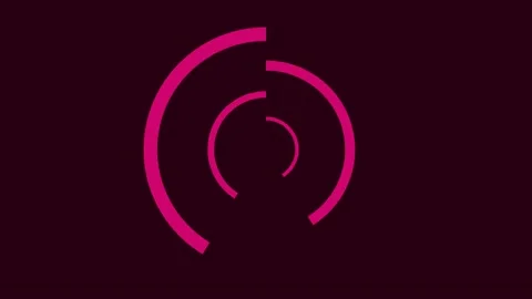 Circle Rotation Background Seamless Pink Motion Circle Stock Footage 183428190