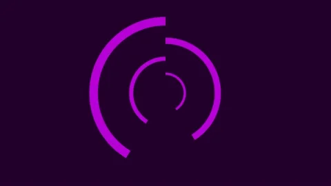 Circle Rotation Background Seamless Purple Motion Circle Stock Footage 183428179
