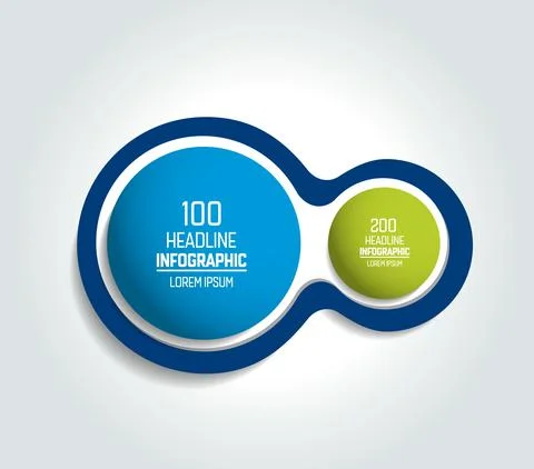 Circle, round chart, scheme, timeline, infographic, numbered template, option Stock Illustration