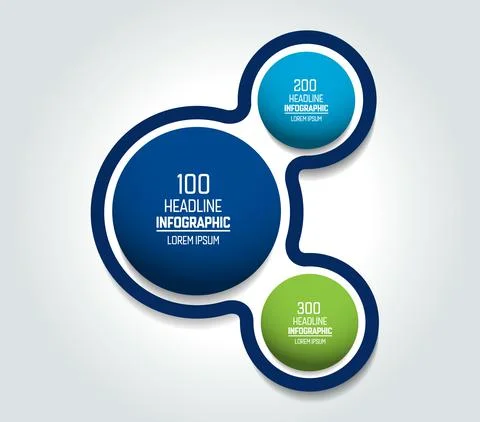 Circle, round chart, scheme, timeline, infographic, numbered template, option イラスト素材