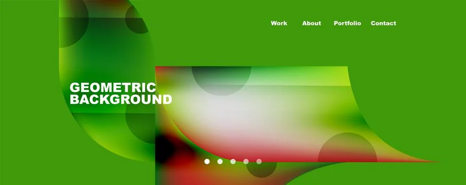 Circle, round elements and lines geometric abstract background. Vector 스톡 일러스트