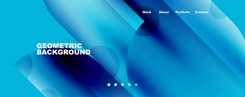 Circle, round elements and lines geometric abstract background. Vector Illustrazione stock