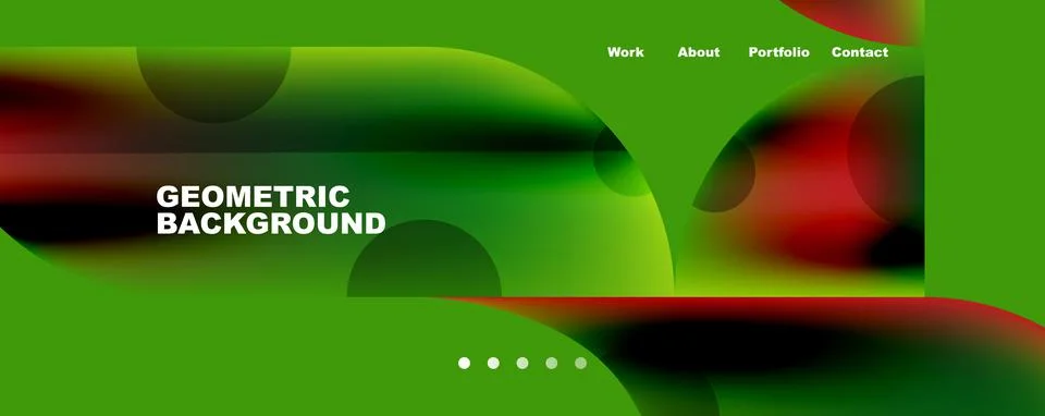 Circle, round elements and lines geometric abstract background. Vector 스톡 일러스트