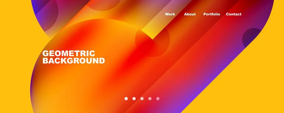 Circle, round elements and lines geometric abstract background. Vector 스톡 일러스트