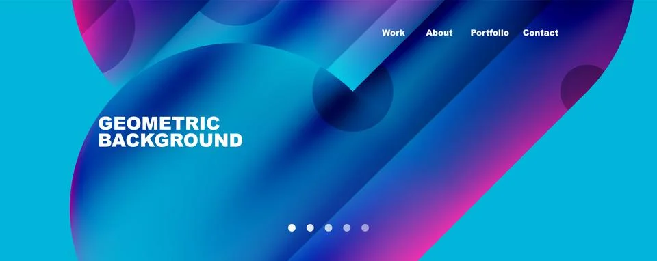 Circle, round elements and lines geometric abstract background. Vector 스톡 일러스트