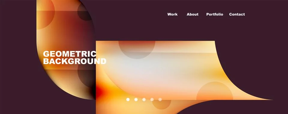 Circle, round elements and lines geometric abstract background. Vector 스톡 일러스트