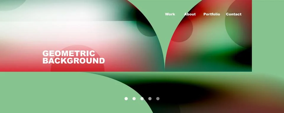 Circle, round elements and lines geometric abstract background. Vector 스톡 일러스트