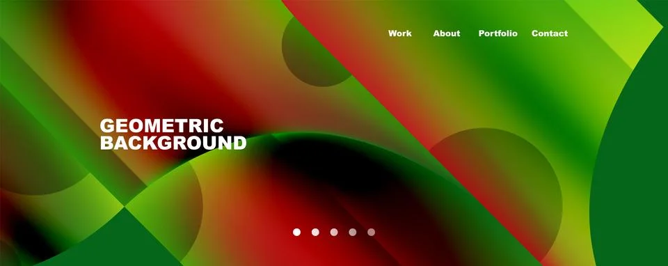 Circle, round elements and lines geometric abstract background. Vector 스톡 일러스트