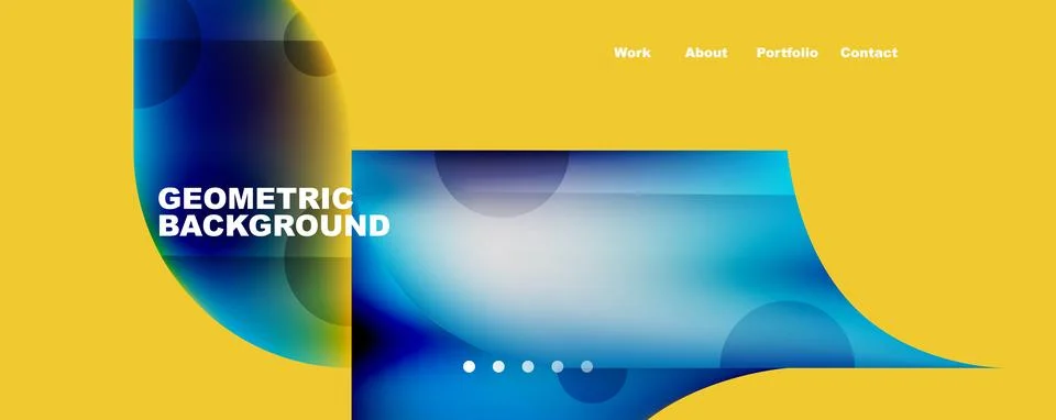 Circle, round elements and lines geometric abstract background. Vector 스톡 일러스트