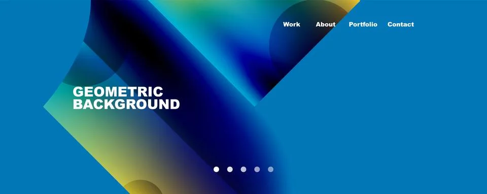 Circle, round elements and lines geometric abstract background. Vector Stock Illustration