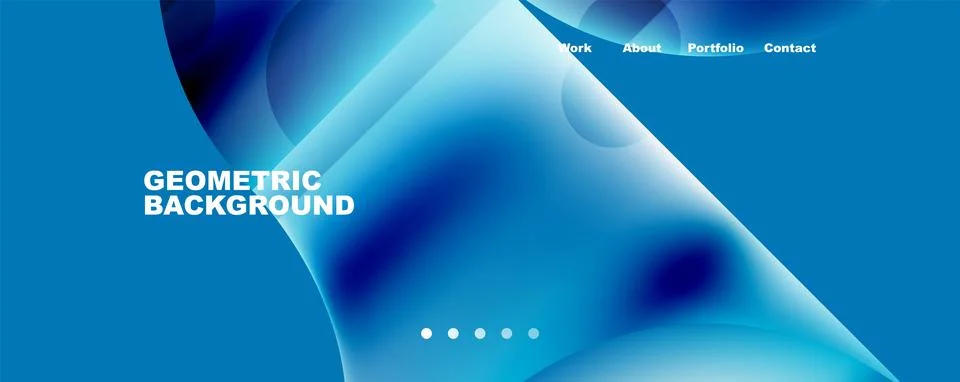 Circle, round elements and lines geometric abstract background. Vector Illustrazione stock