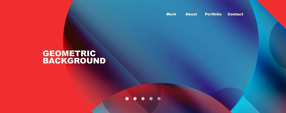 Circle, round elements and lines geometric abstract background. Vector イラスト素材