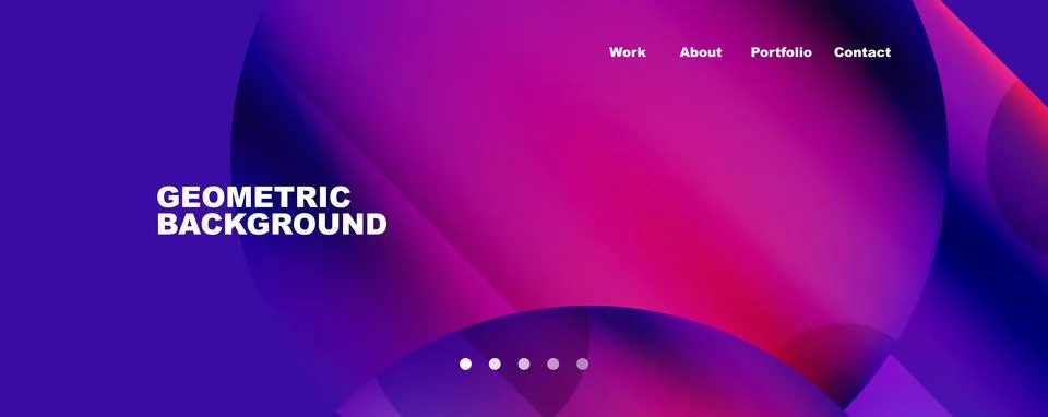 Circle, round elements and lines geometric abstract background. Vector Stock Illustration