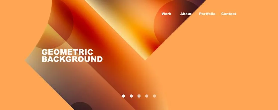 Circle, round elements and lines geometric abstract background. Vector 스톡 일러스트