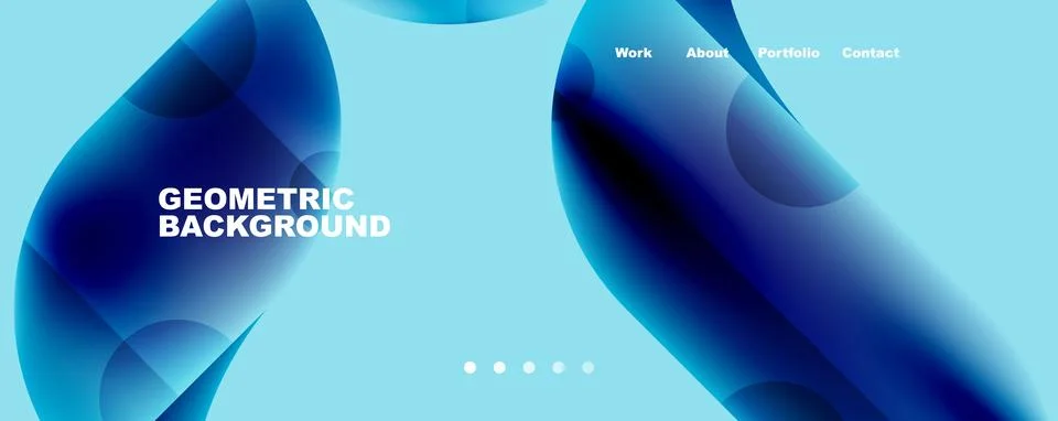 Circle, round elements and lines geometric abstract background. Vector Stockillustratie