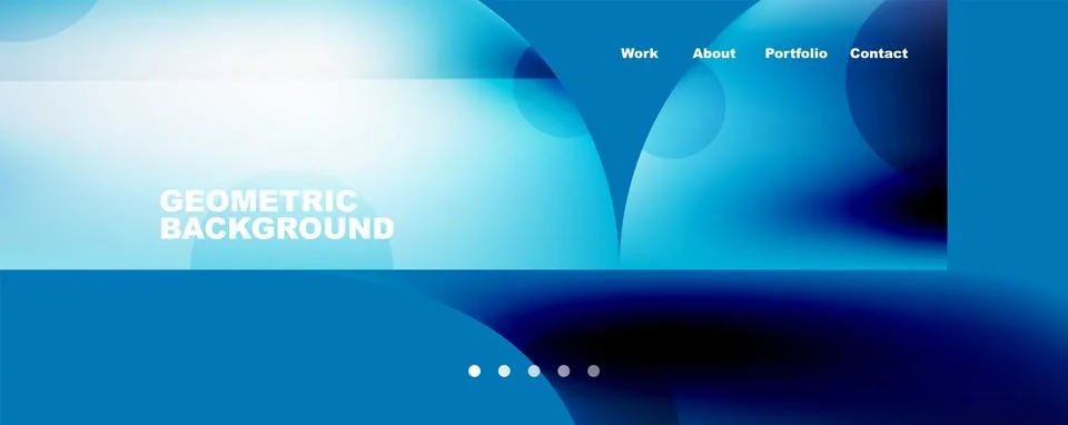 Circle, round elements and lines geometric abstract background. Vector イラスト素材