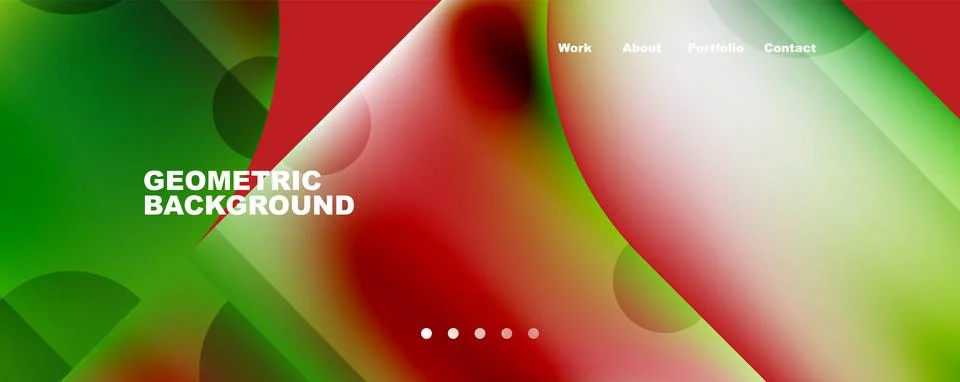 Circle, round elements and lines geometric abstract background. Vector Stock Illustration