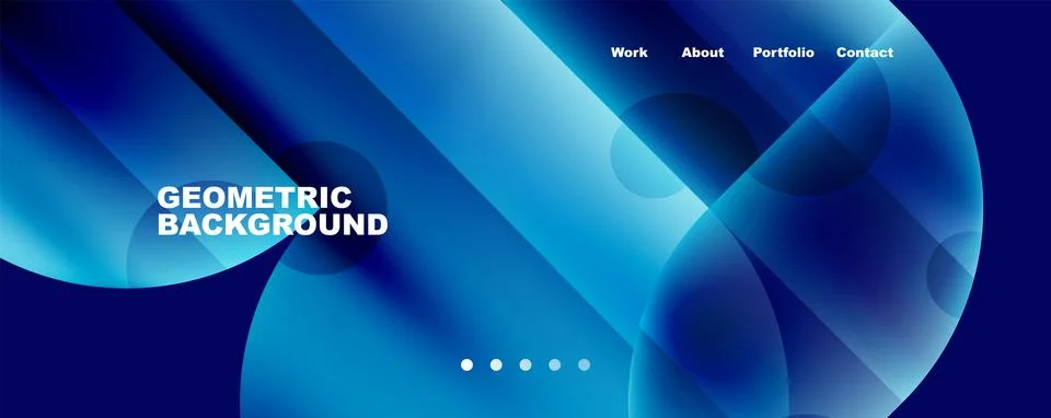 Circle, round elements and lines geometric abstract background. Vector 스톡 일러스트
