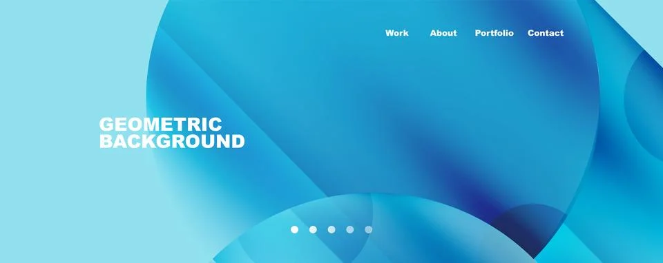 Circle, round elements and lines geometric abstract background. Vector Stock Illustration