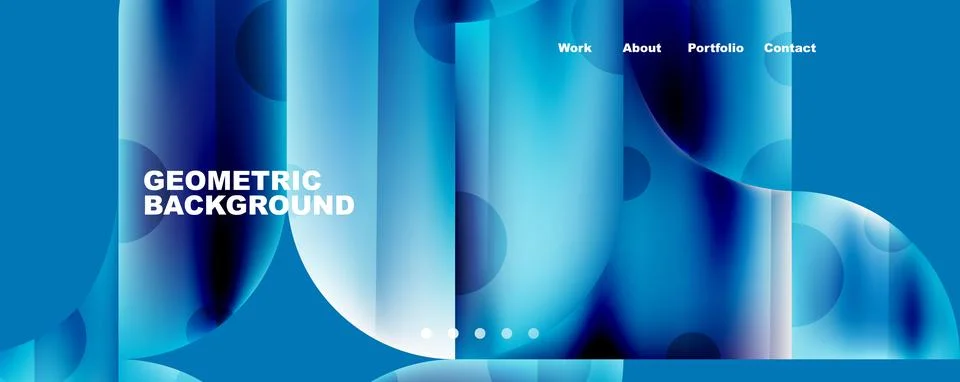 Circle, round elements and lines geometric abstract background. Vector 스톡 일러스트